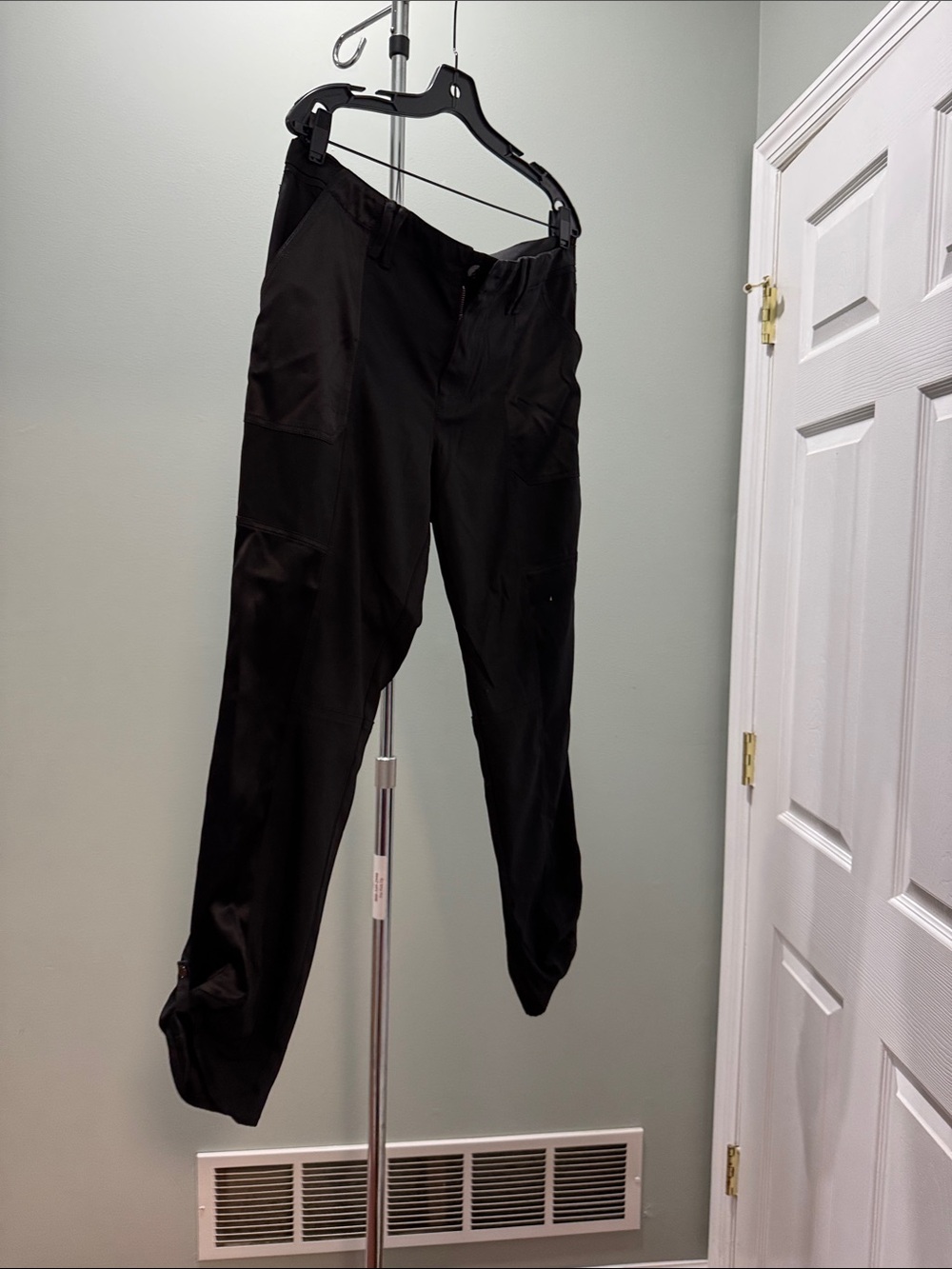 White House Black Market Black Cargo Jumpsuit-Style Pants